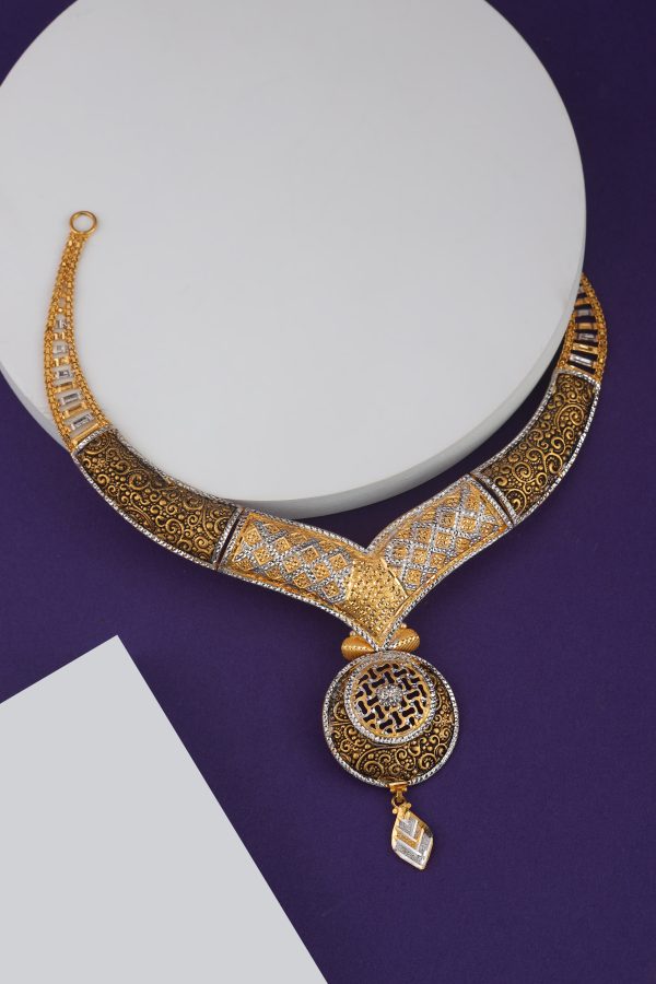 Zahrah Luxe Necklace - Arabic Gold Necklace Design