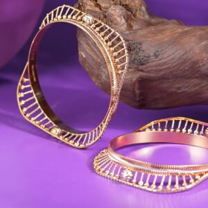 Noor Al-Huda Bangles - CNC Gold Bangles