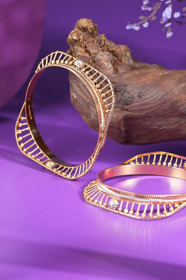 Noor Al-Huda Bangles - CNC Gold Bangles