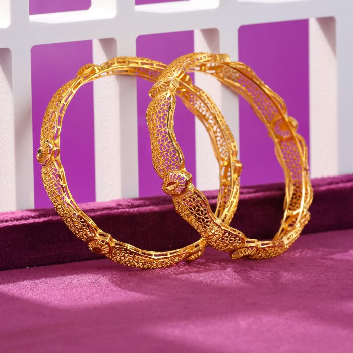 Turkish Gold Bangles - Hürrem | Smooth and Elegant