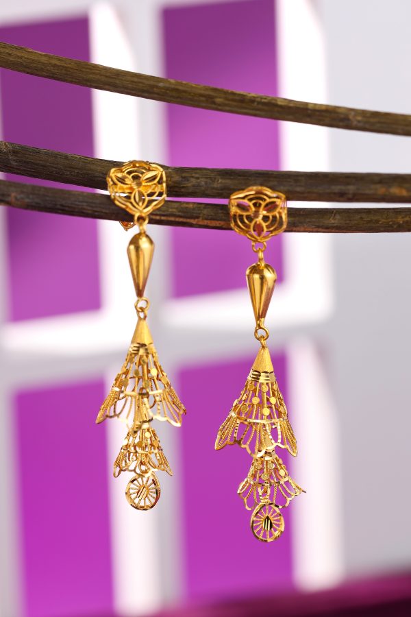 Royal Pearl Turkish Gold Earings