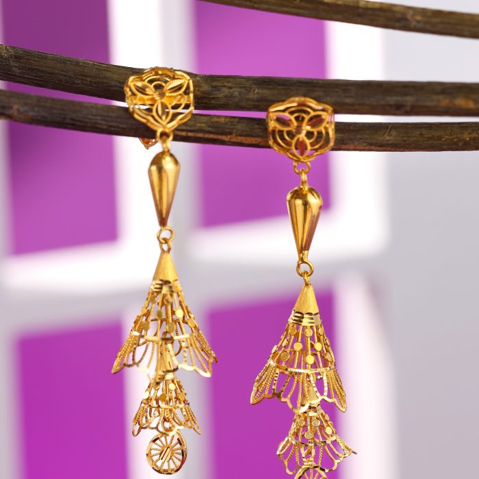 Royal Pearl Turkish Gold Earings