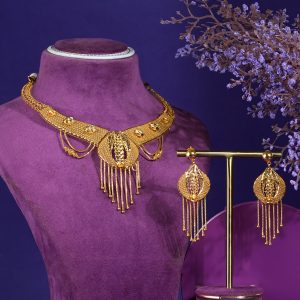 Şehrazat Gold Necklace Set – Turkish Design Gold Necklace Set