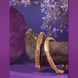 Turkish Gold Bangles - Rüya | Elegant Ottoman-Inspired Latticework in Lightweight Design