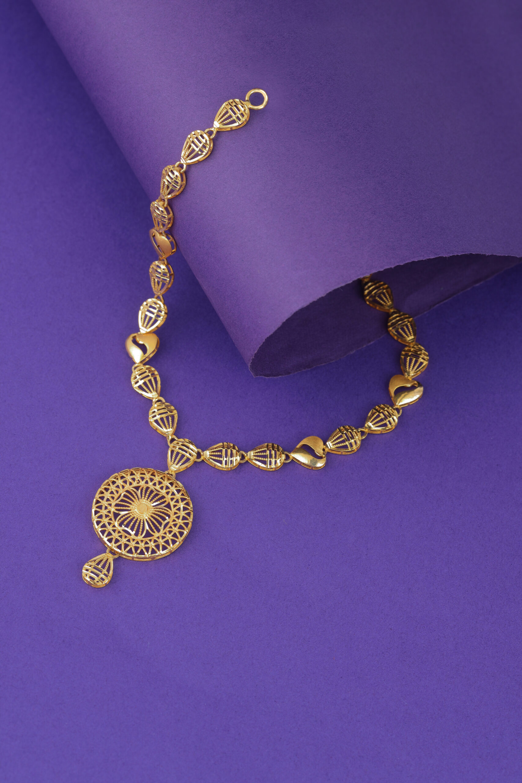 Aab-e-Haya Gold Necklace Set
