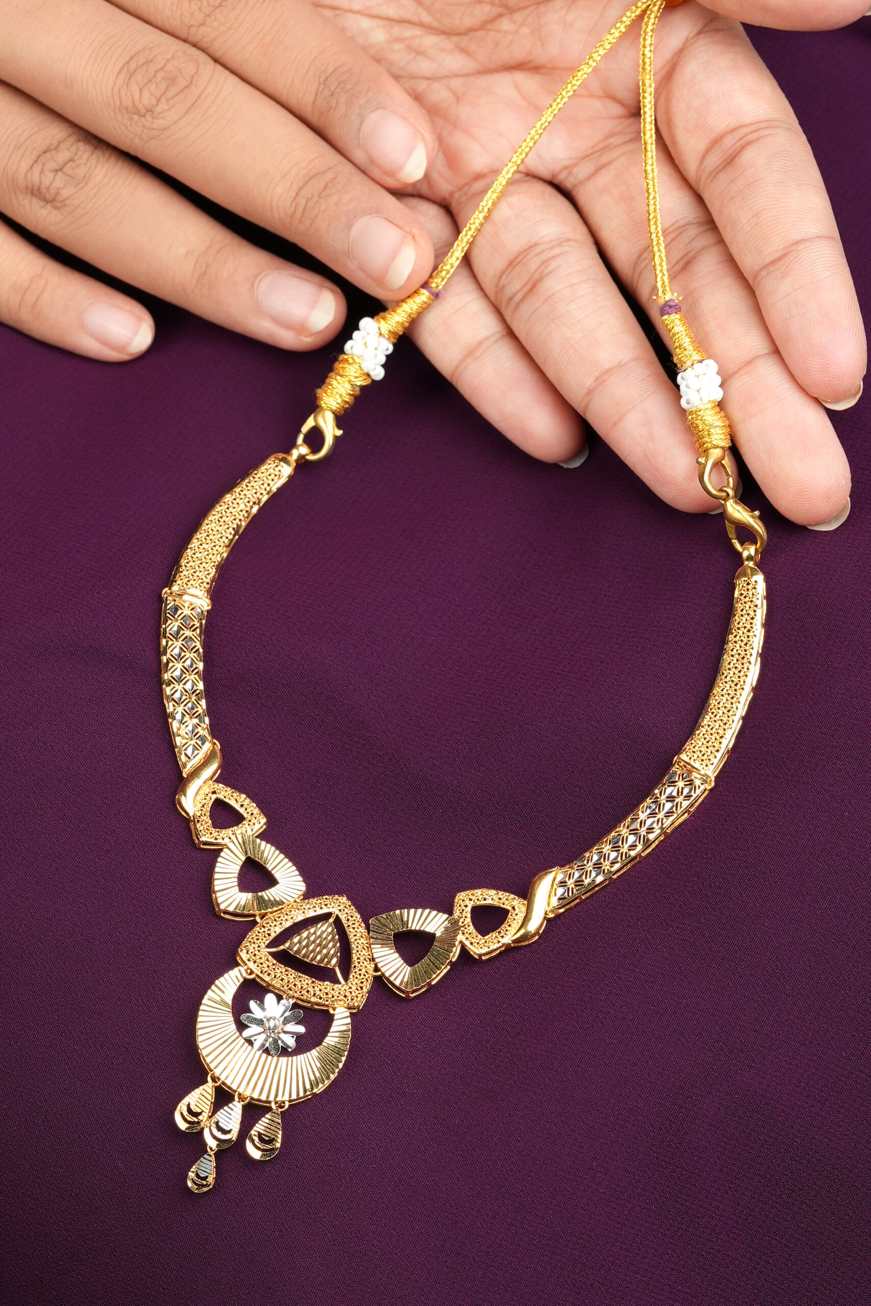 Safa Al-Lail Necklace Set | Elegant Islamic Jewelry for Eid, Weddings & Nikkah