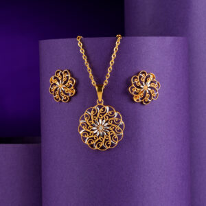 Zahrat-al-Falak Jewelry Set – A Celestial Blossom of Elegance