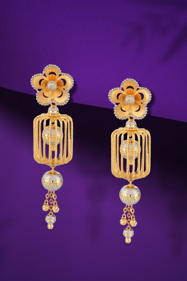 Zahra Lantern Gold Earrings