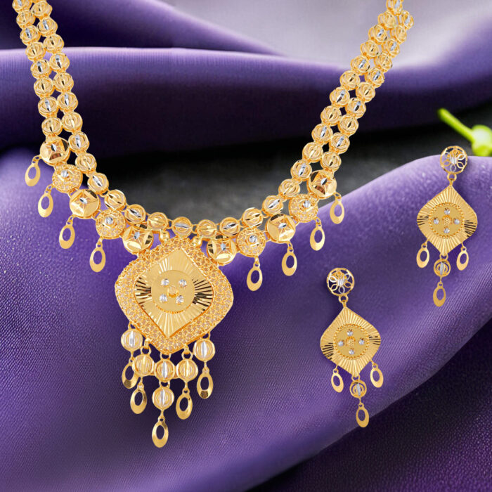 Ayla Turkish Gold Necklace Set – Delicate Heritage Elegance