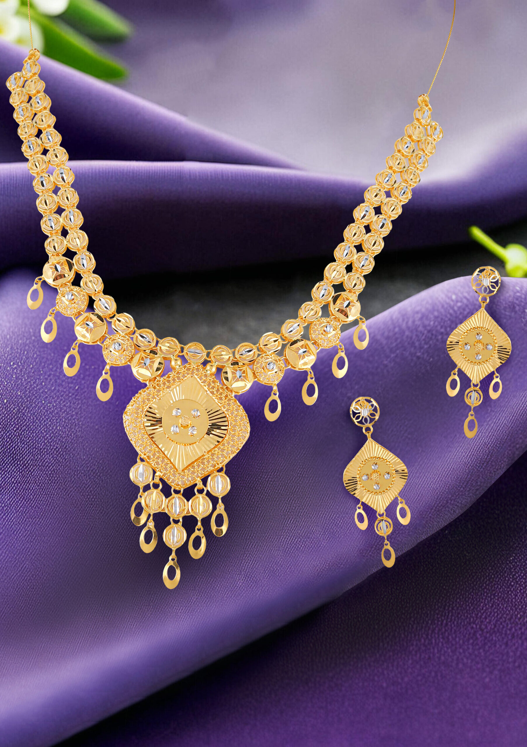 Ayla Turkish Gold Necklace Set – Delicate Heritage Elegance