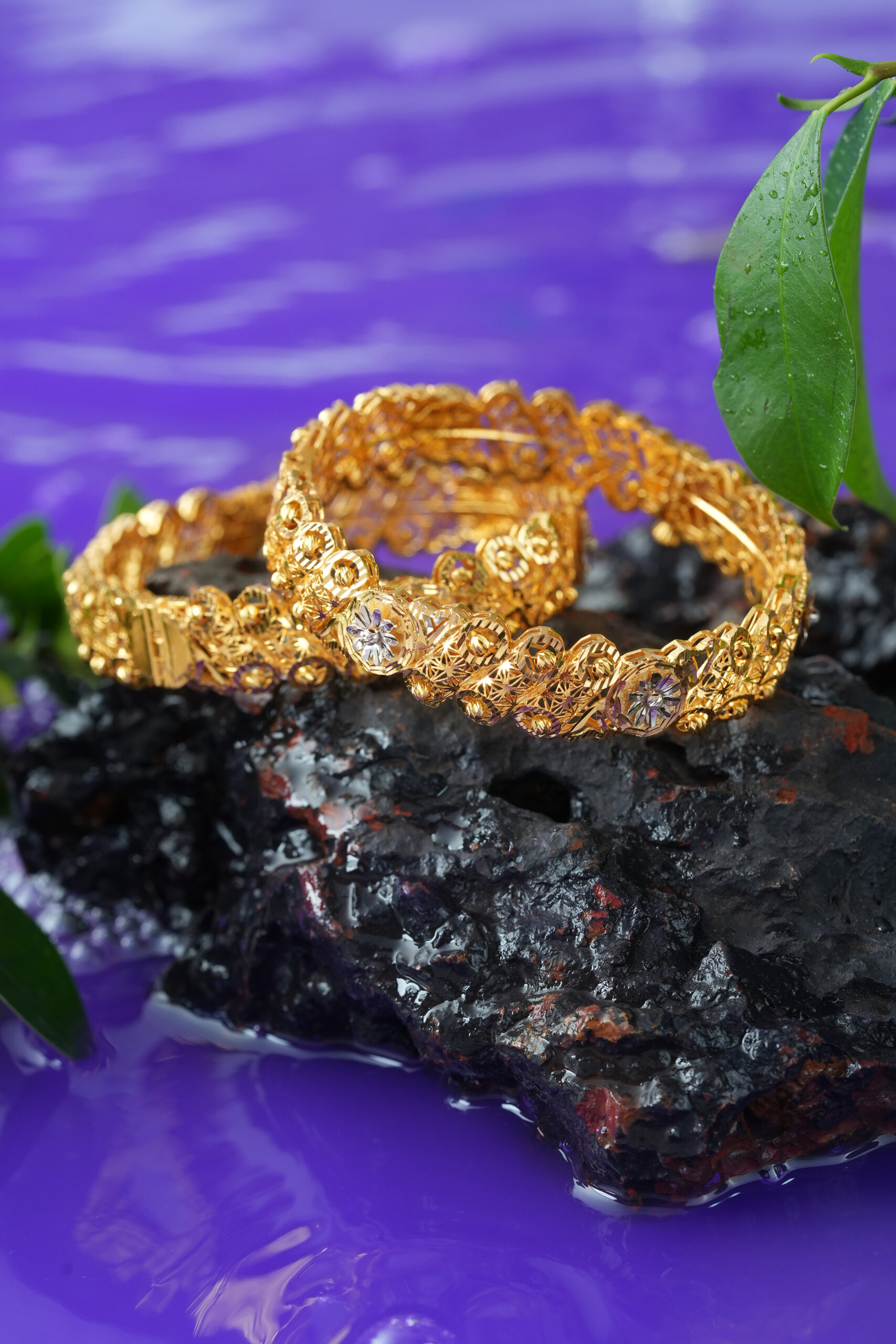 Fajr Gold Spark Bangles