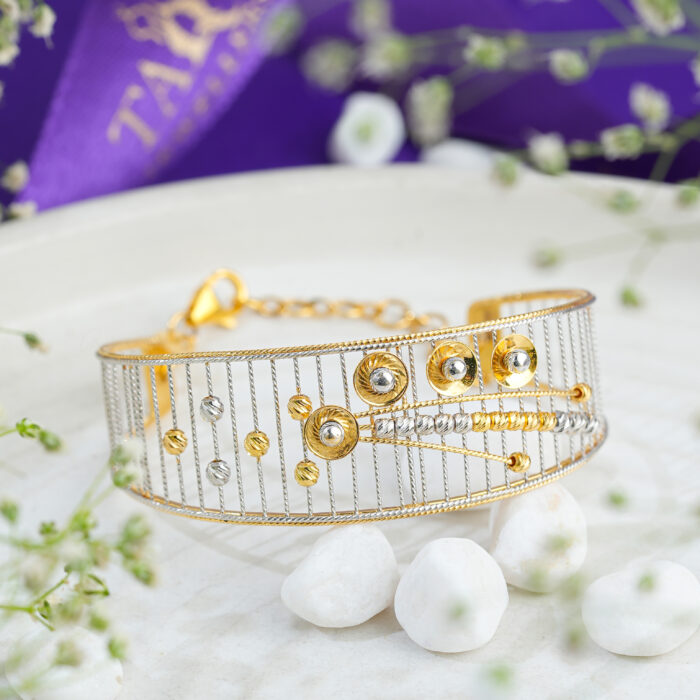 Golden Harmony Dual-Tone Bracelet