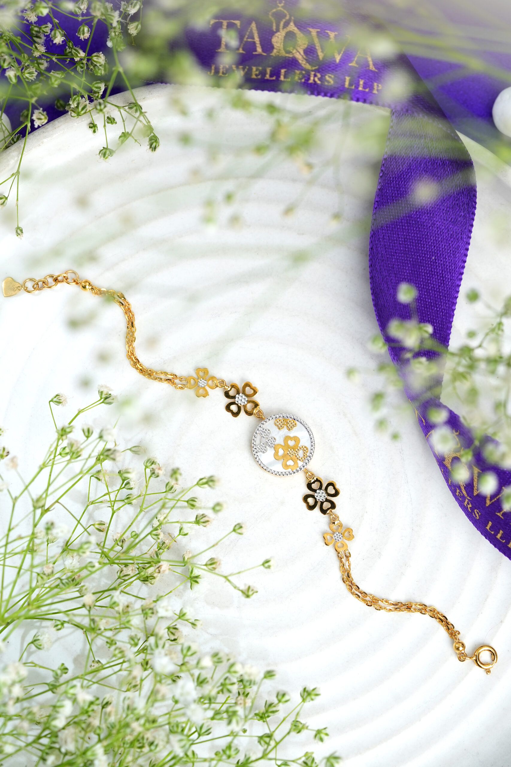 Gulzar Charm Gold Bracelet