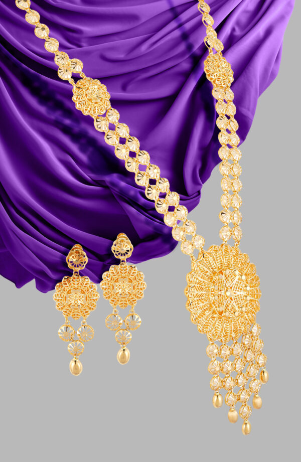 Naaz-e-Bahar Turkish Gold Necklace Set