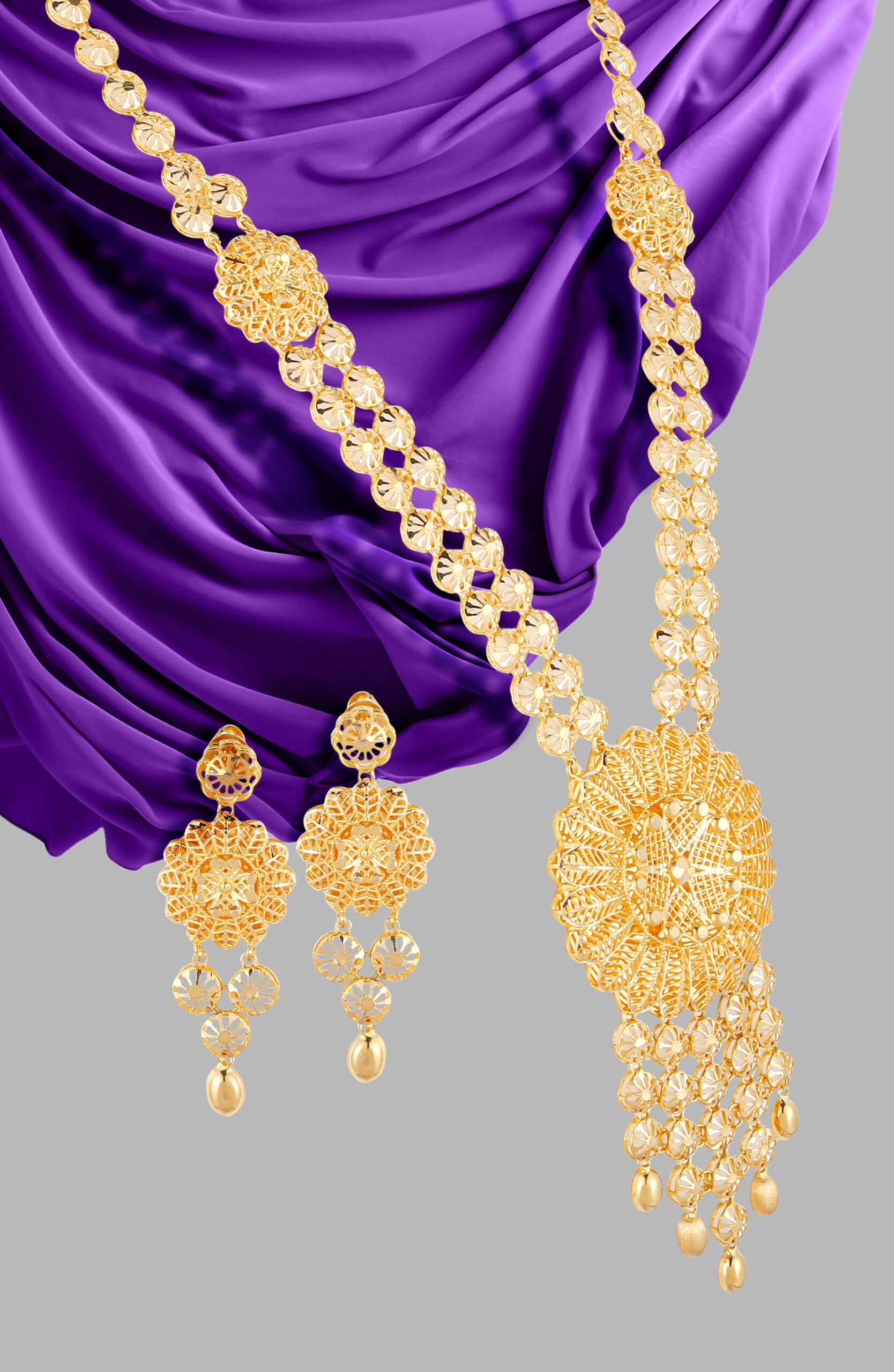 Naaz-e-Bahar Turkish Gold Necklace Set