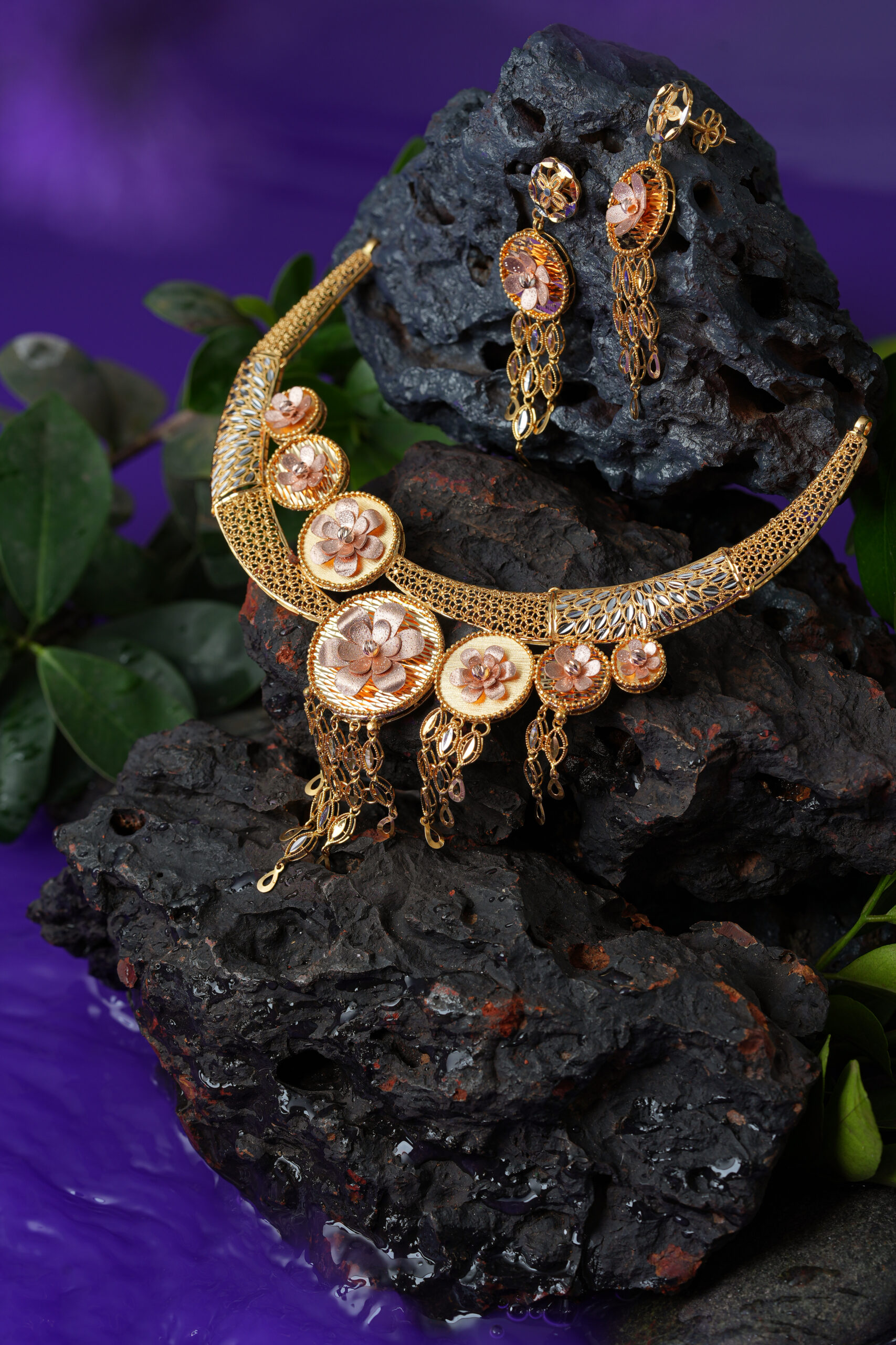 Lulu Nafeesa – Turkish Gold Necklace Set Inspired by Royal Elegance