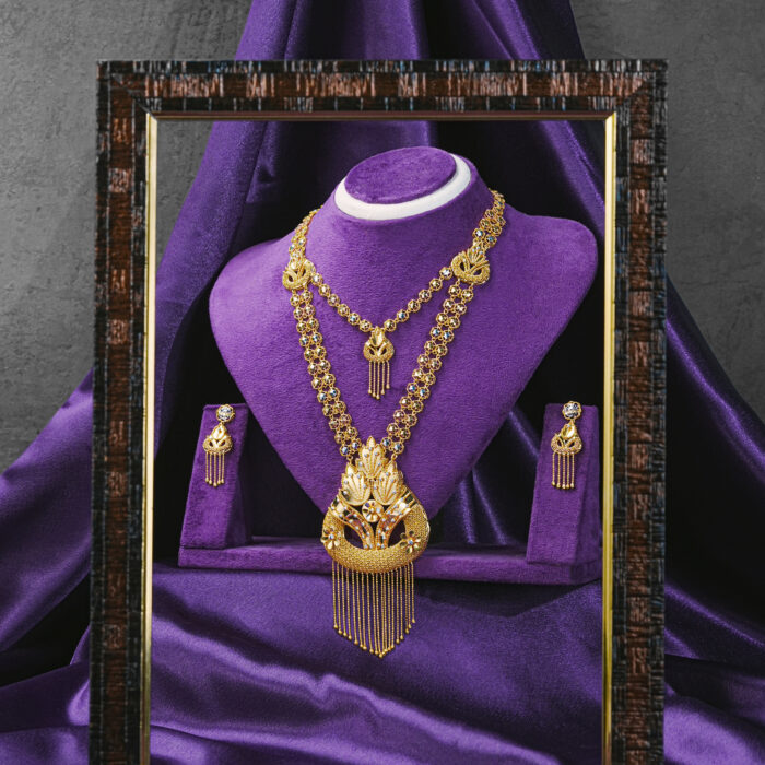 Noura Heritage Gold Necklace Set