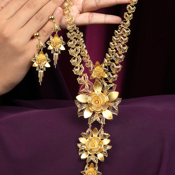 Sultan-e-Gul Necklace Set – The Turkish Bloom of Royalty