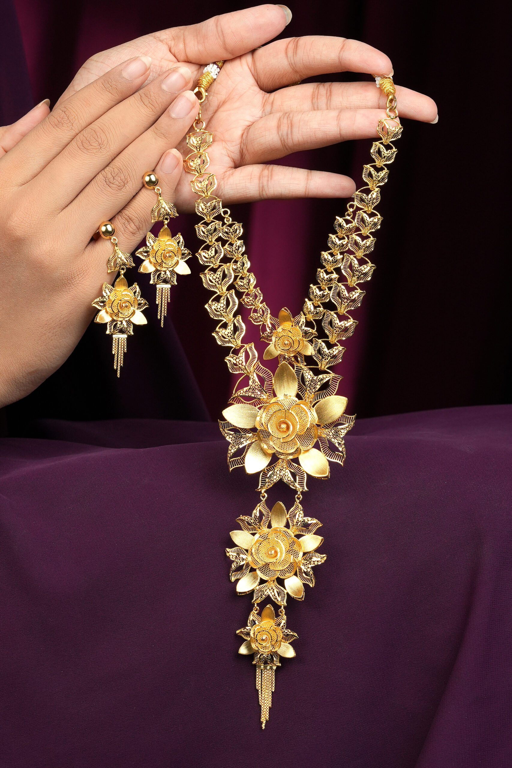 Sultan-e-Gul Necklace Set – The Turkish Bloom of Royalty