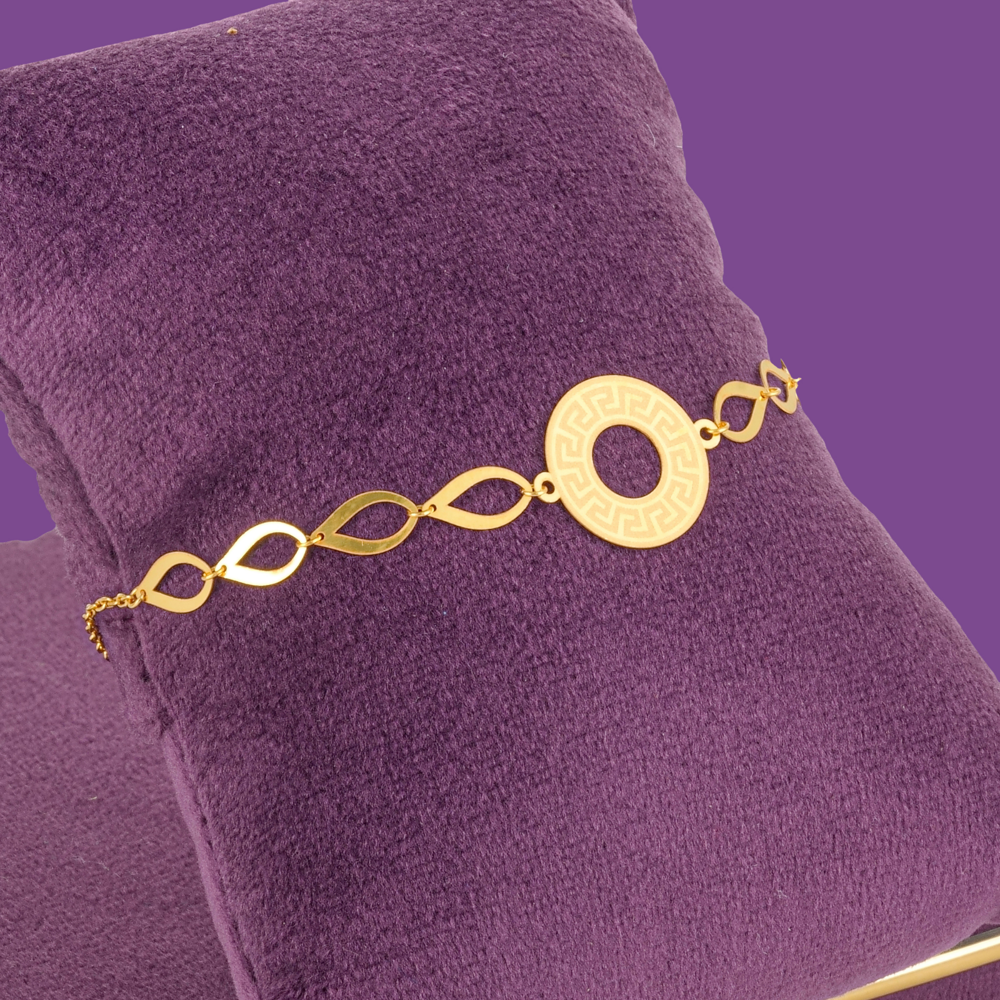 Halo Gold Necklace Set - Image 4
