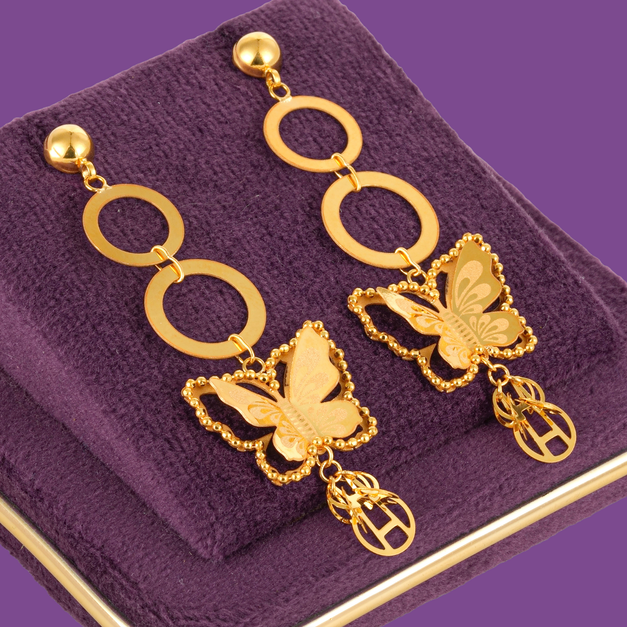 Winglet Gold Necklace Set - Image 4