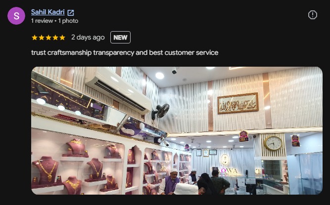Taqwa Jewellers customer review 1