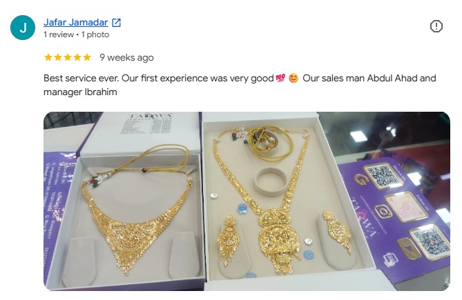 Taqwa Jewellers customer review 10