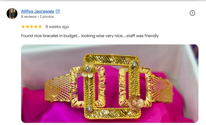 Taqwa Jewellers customer review 11
