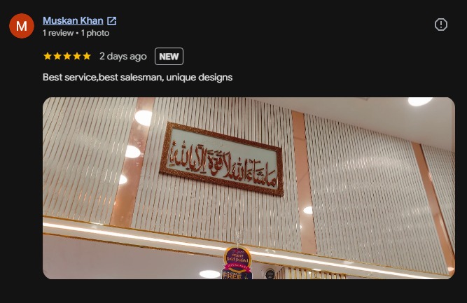 Taqwa Jewellers customer review 3