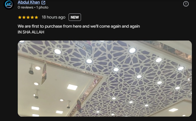 Taqwa Jewellers customer review 4