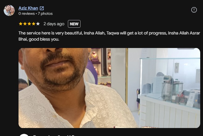 Taqwa Jewellers customer review 9